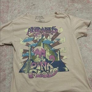 Pink Floyd Beige Cotton Tee